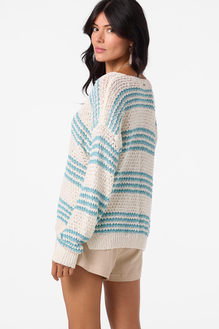 Iyla Long Sleeve Sweater - Nile Blue | O'Neill