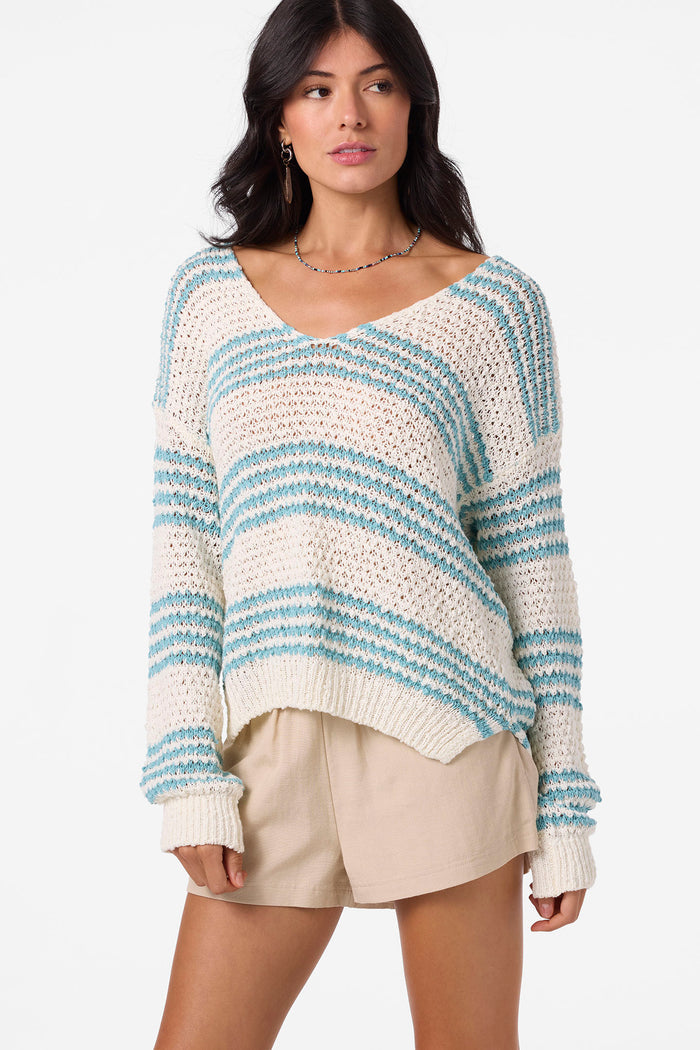 Iyla Long Sleeve Sweater - Nile Blue | O'Neill
