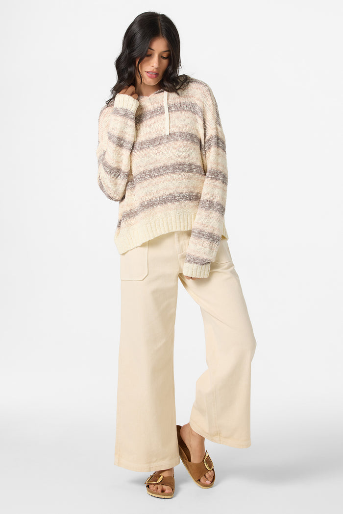 Jayne Stripe Long Sleeve Sweater - Dune | O'Neill