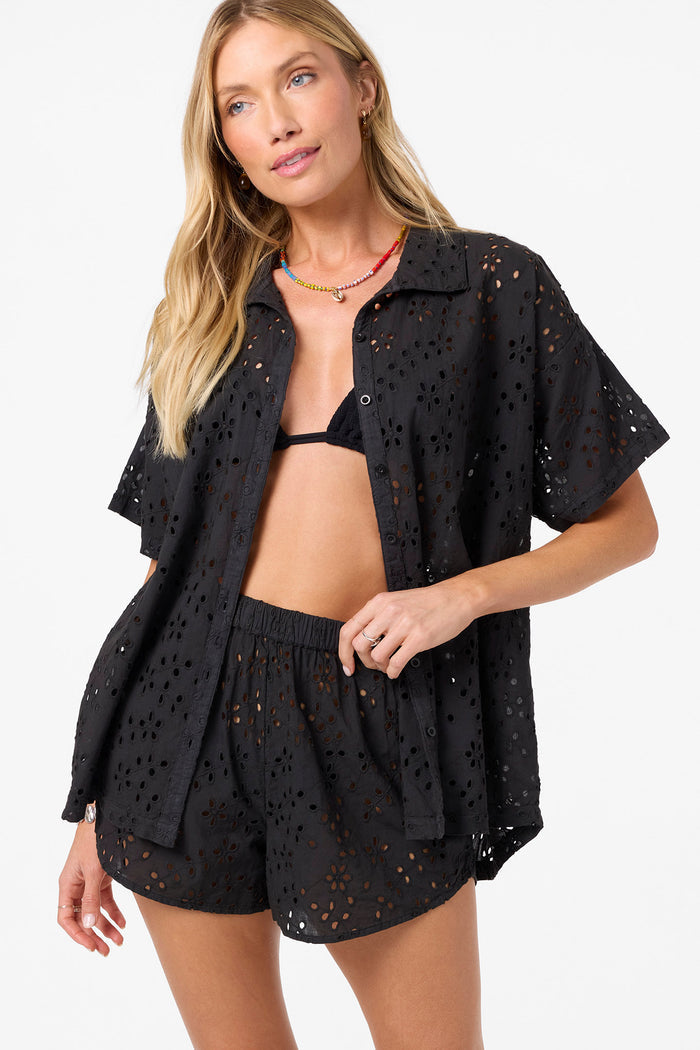 Jenna Cover-Up Top - Black | O'Neill