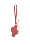 Spell Joshua Tree Leather Key Ring in Smokey Chilli with gold clasp and wrist strap
