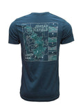 Juneau Icefield Map Tee - Unisex