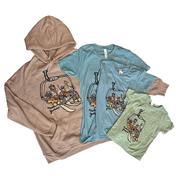 Juneau Ski Lift Animals Tee - Unisex