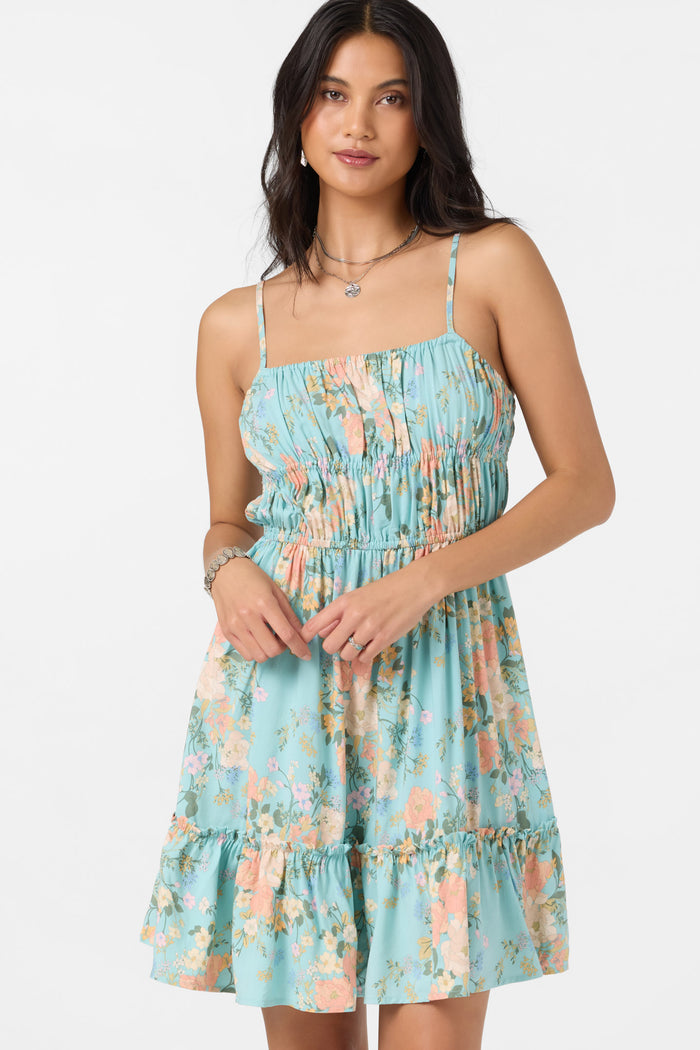 Kaila Floral Mini Dress - Nile Blue | O'Neill