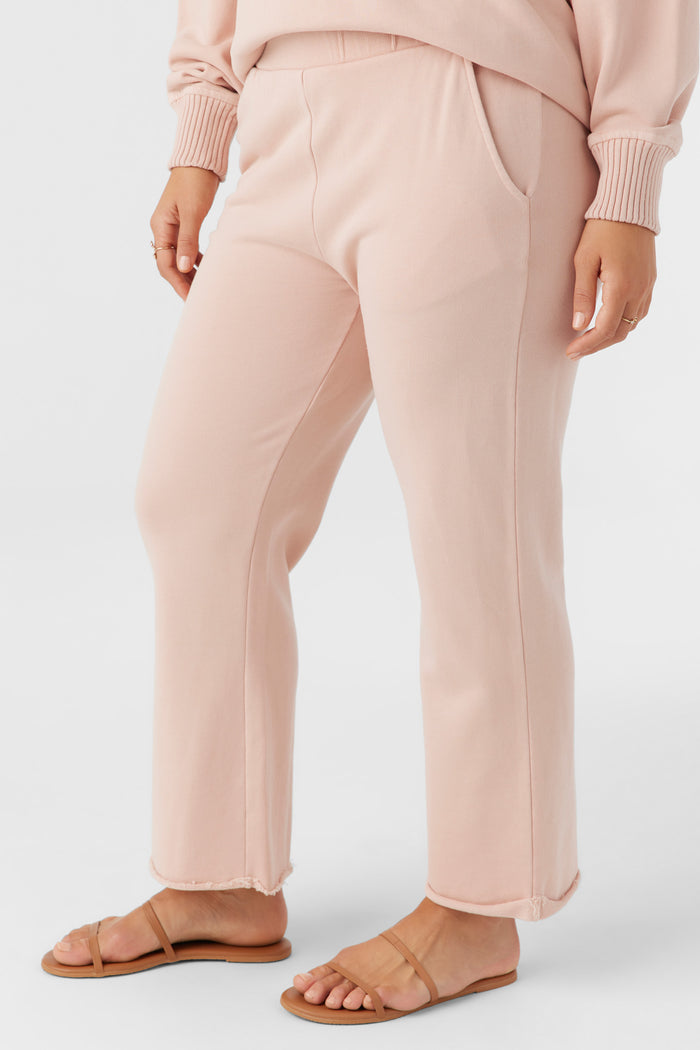 Karma French Terry Cropped Lounge Pants - Rose Dust | O'Neill
