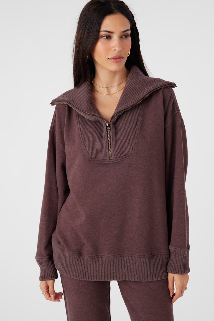 Karma French Terry Half Zip Pullover -  | O'Neill