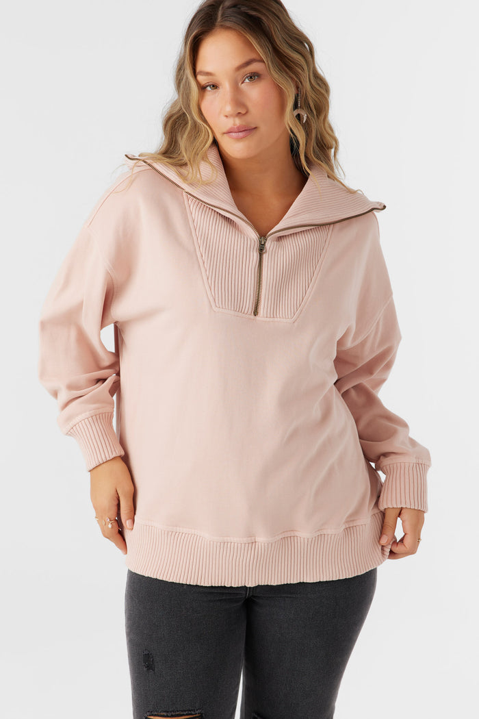 Karma French Terry Half Zip Pullover -  | O'Neill