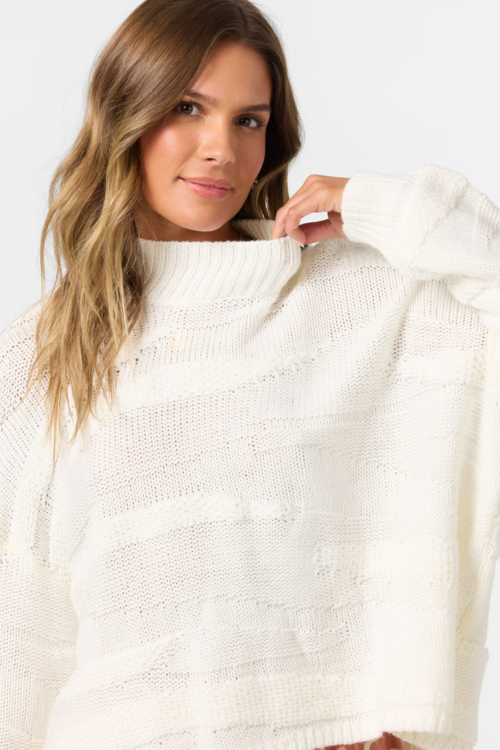 Kastalyn Long Sleeve Sweater - Winter White | O'Neill