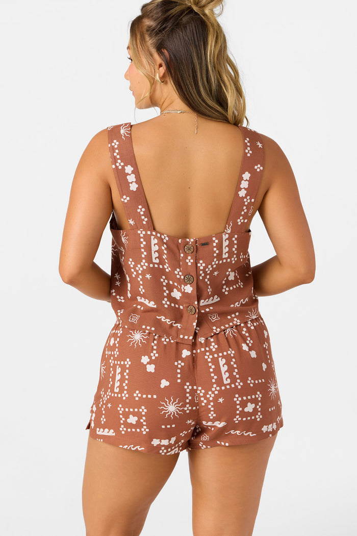 Keely Sleeveless Top - Rustic Brown | O'Neill