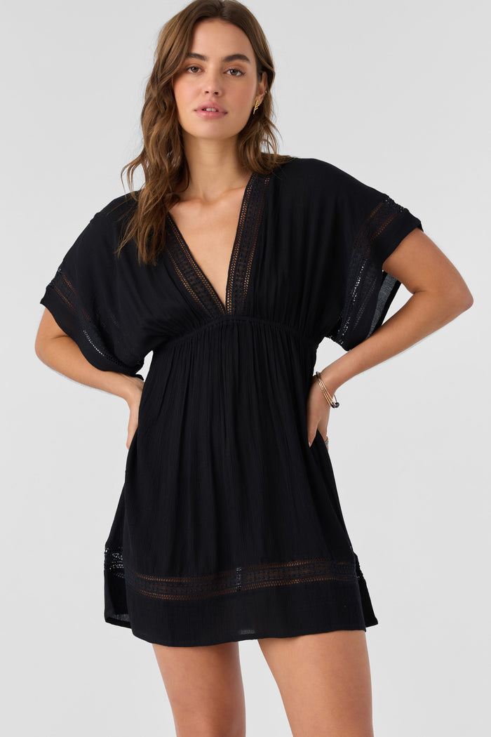 Kleo Woven Cover-Up Dress - Black | O'Neill