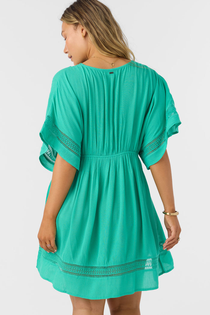 Kleo Woven Cover-Up Dress - Peacock Green | O'Neill