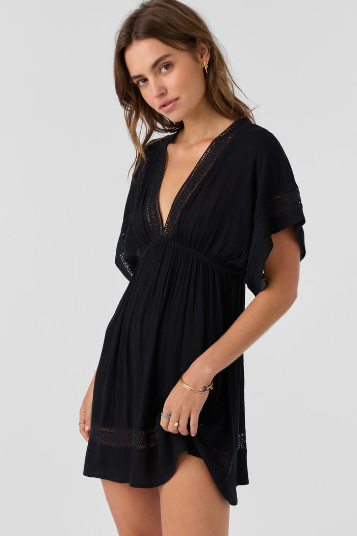 Kleo Woven Cover-Up Dress - Black | O'Neill