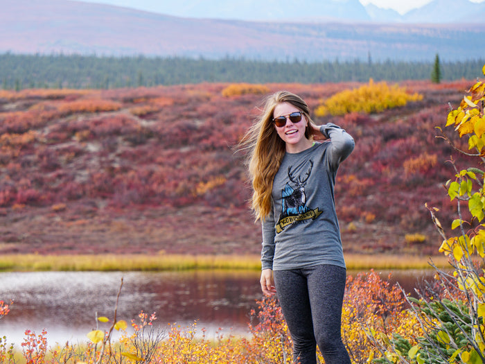 Kobuk Valley National Park T_Shirt with Caribou in Alaska