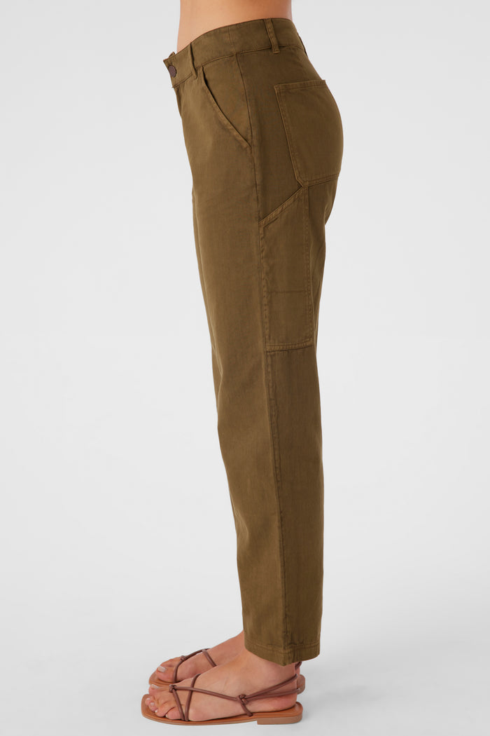 Kree Cotton Twill Utility Pants - Military Olive | O'Neill