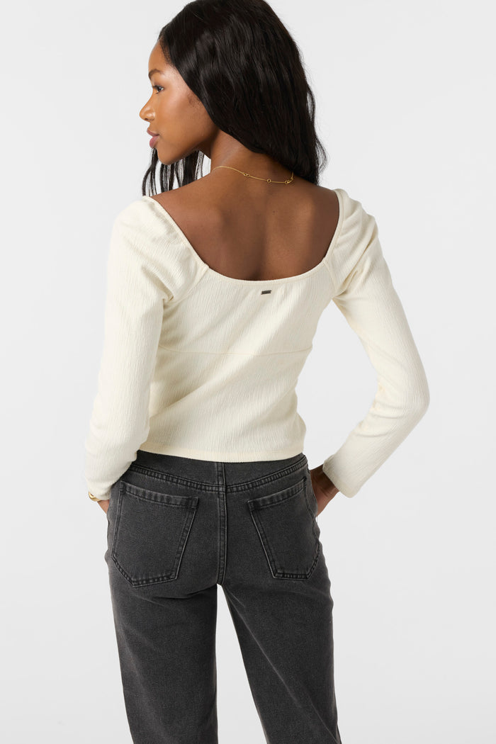 Kristina Long Sleeve Top - Winter White | O'Neill