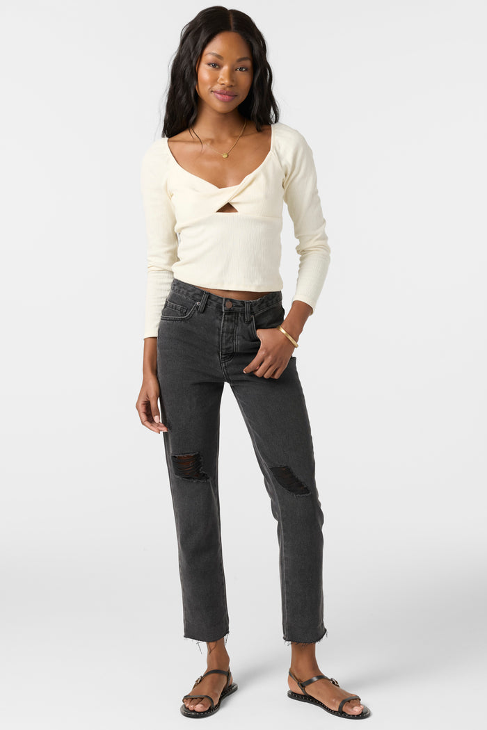 Kristina Long Sleeve Top - Winter White | O'Neill