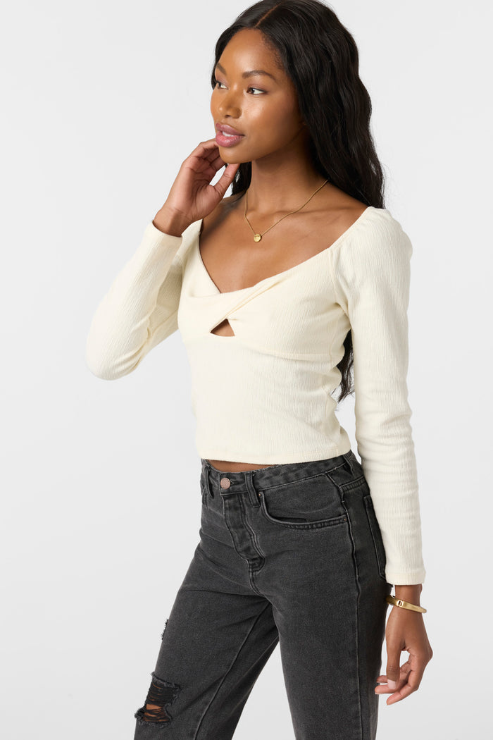 Kristina Long Sleeve Top - Winter White | O'Neill