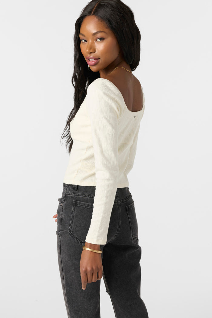 Kristina Long Sleeve Top - Winter White | O'Neill