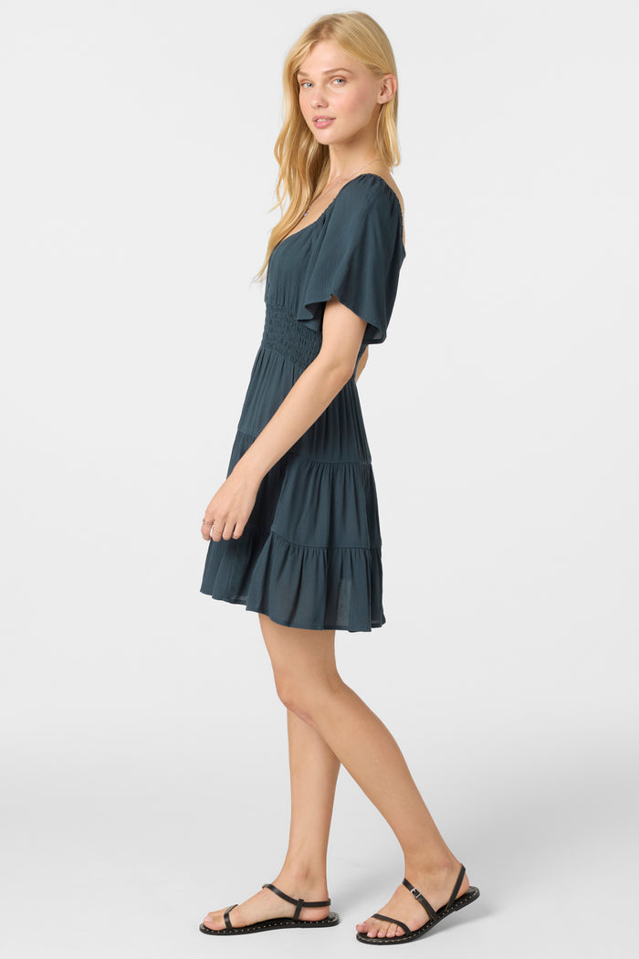 Layken Solid Mini Dress - Slate | O'Neill