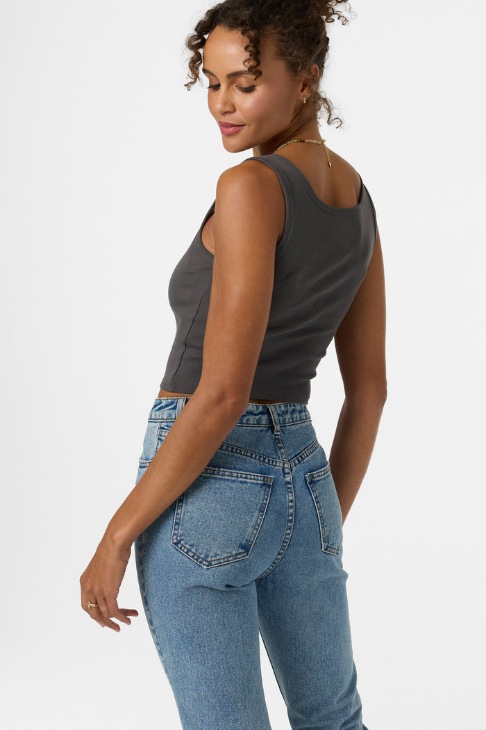 Leah Hawaii Scoopneck Tank - Washed Black | O'Neill