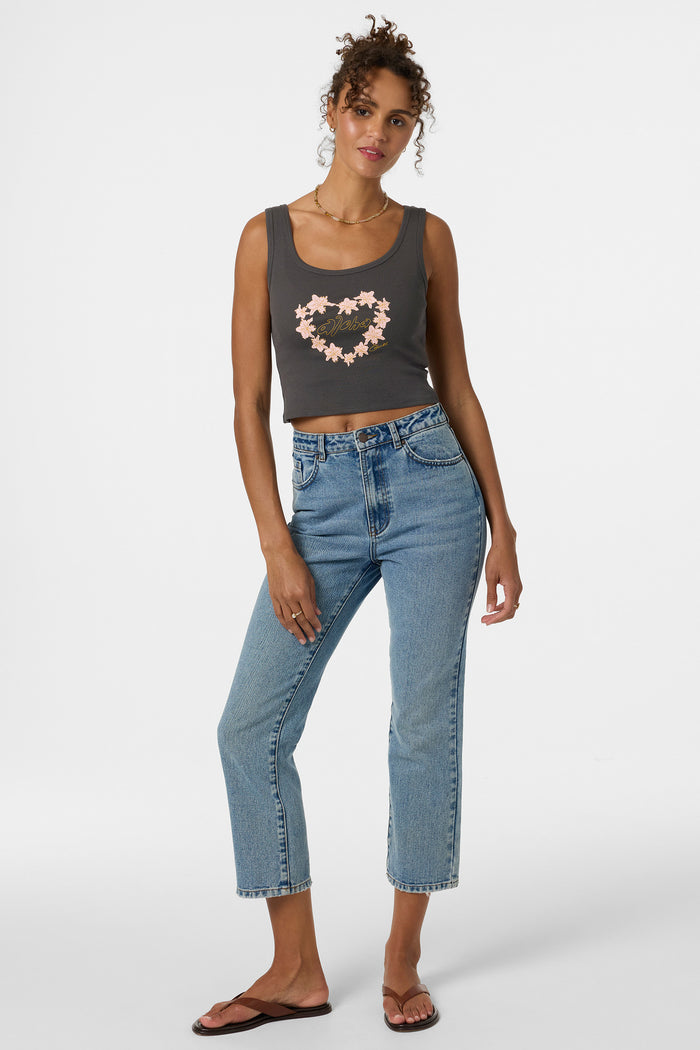 Leah Hawaii Scoopneck Tank - Washed Black | O'Neill