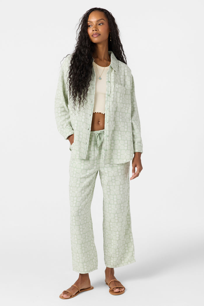 Leni Relaxed Geo Long Sleeve Top - Seafoam | O'Neill