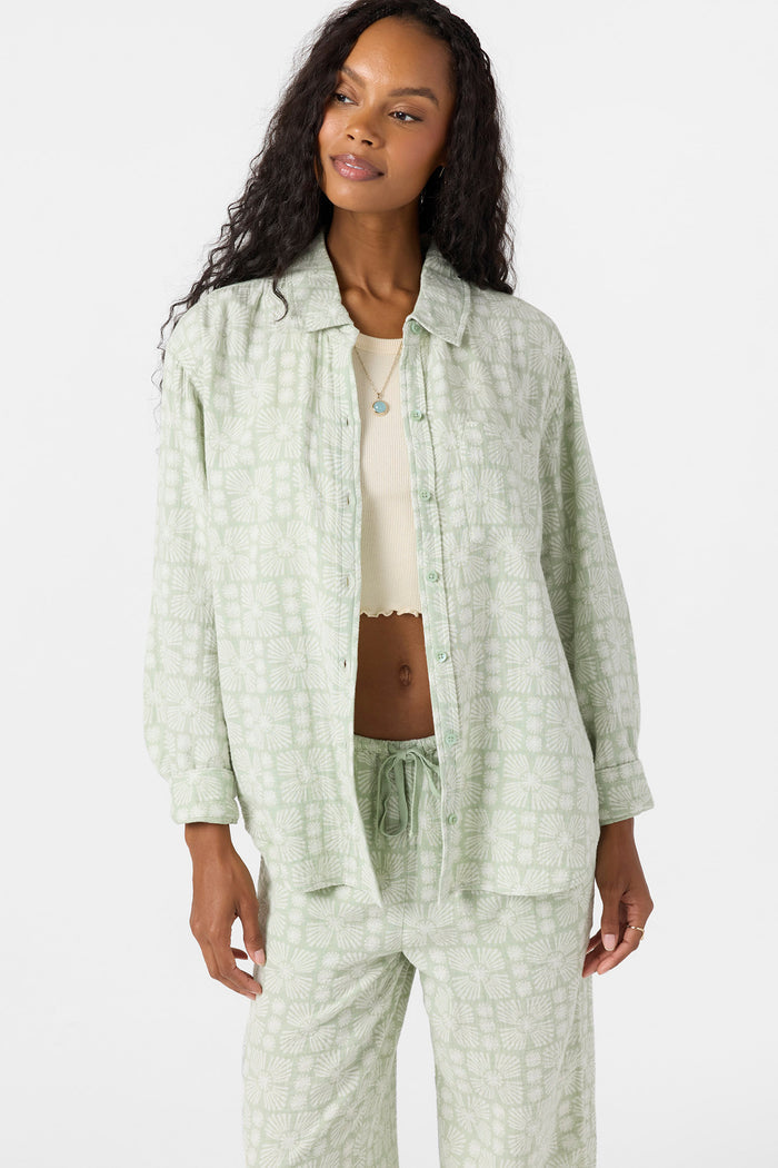 Leni Relaxed Geo Long Sleeve Top -  | O'Neill