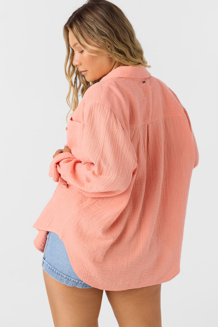 Leni Relaxed Long Sleeve Top - Canyon Clay | O'Neill