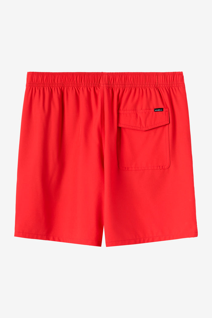 Lennox Hermosa Solid Elastic Waist 17" Swim Trunks -  | O'Neill