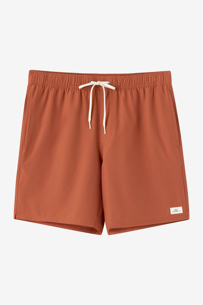 Lennox Hermosa Solid Volley 17" Swim Trunks - Chutney | O'Neill