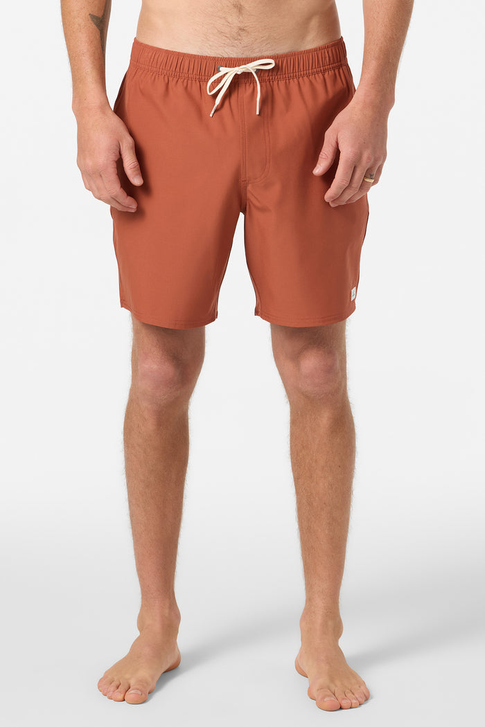 Lennox Hermosa Solid Volley 17" Swim Trunks - Chutney | O'Neill