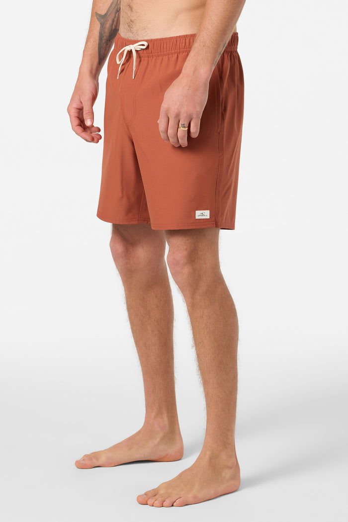 Lennox Hermosa Solid Volley 17" Swim Trunks - Chutney | O'Neill