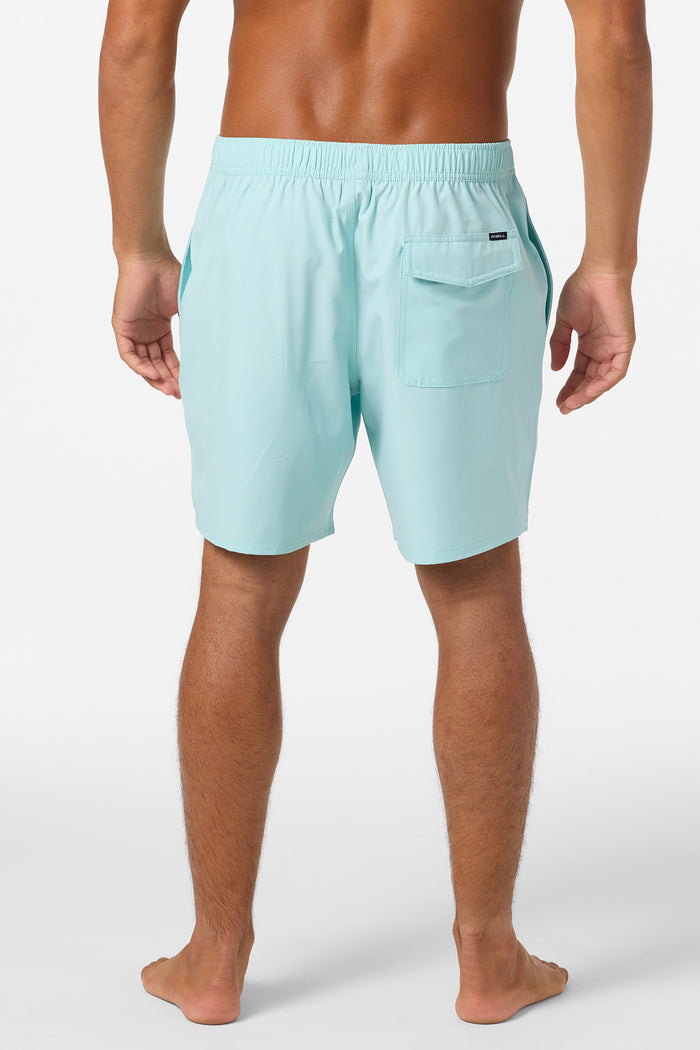 Lennox Hermosa Solid Volley 17" Swim Trunks - Canal Blue | O'Neill