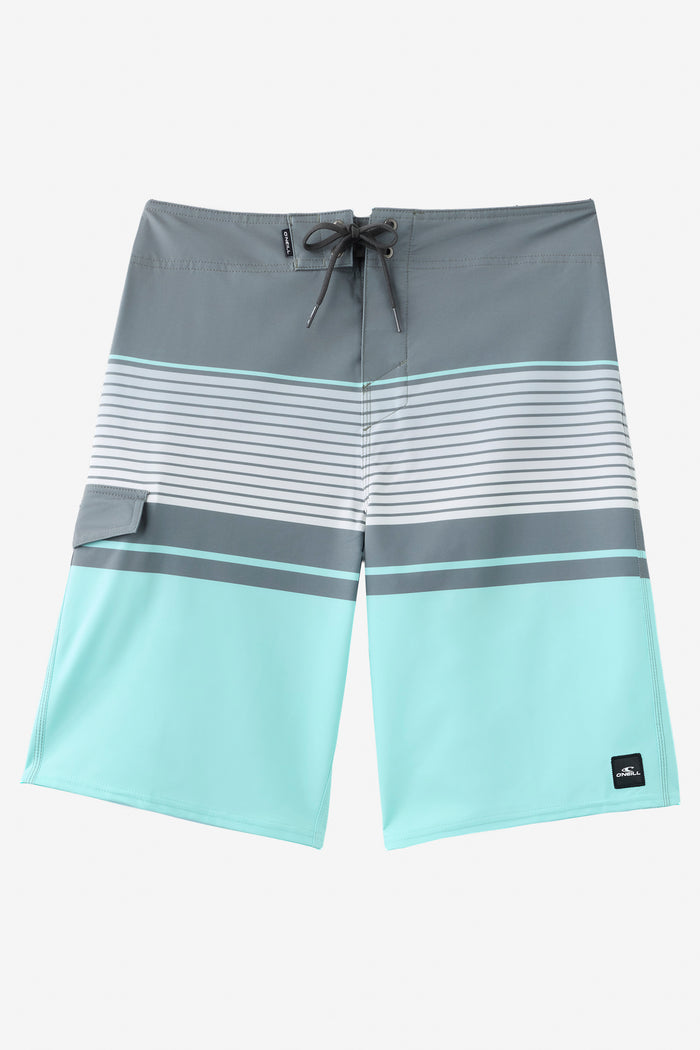 Lennox Stripe 21" Boardshorts - Gargoyle | O'Neill