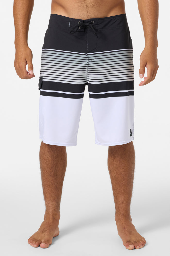 Lennox Stripe 21" Boardshorts - White | O'Neill