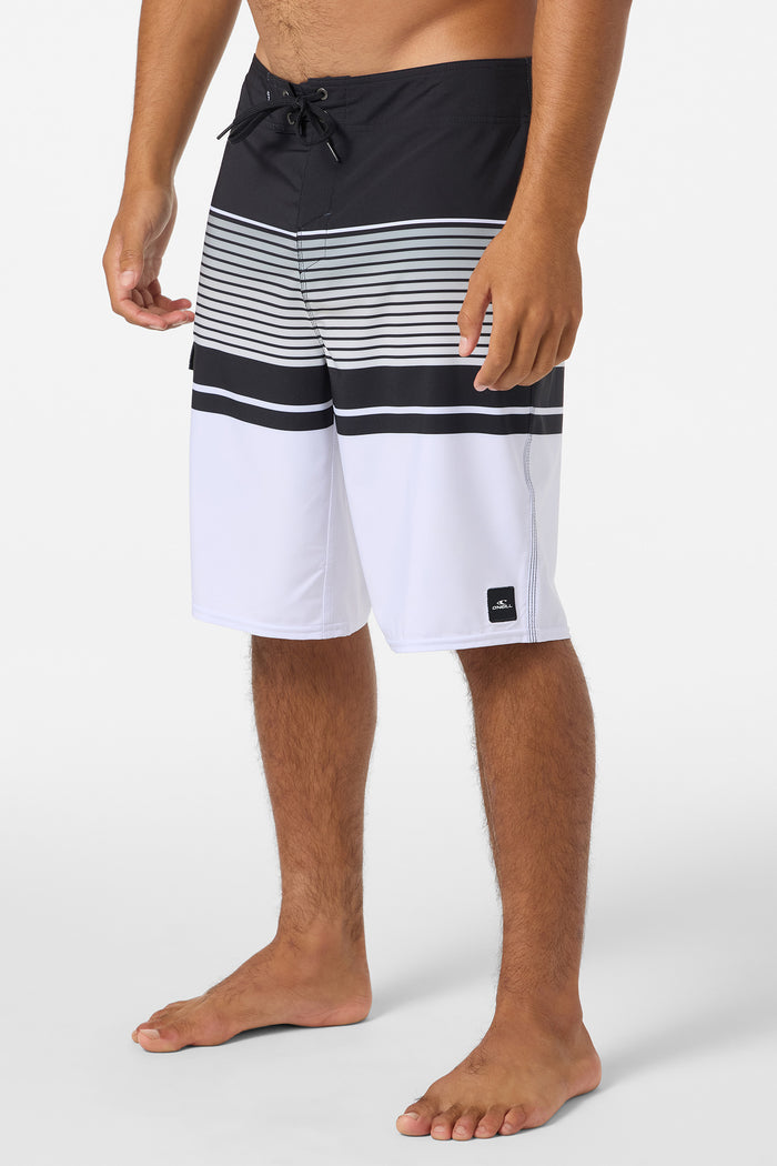Lennox Stripe 21" Boardshorts - White | O'Neill