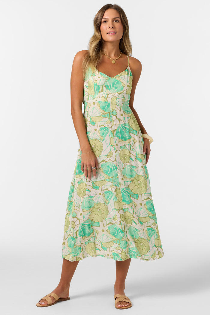Leona Midi Dress - Peacock Green | O'Neill