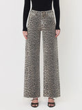 Leopard denim