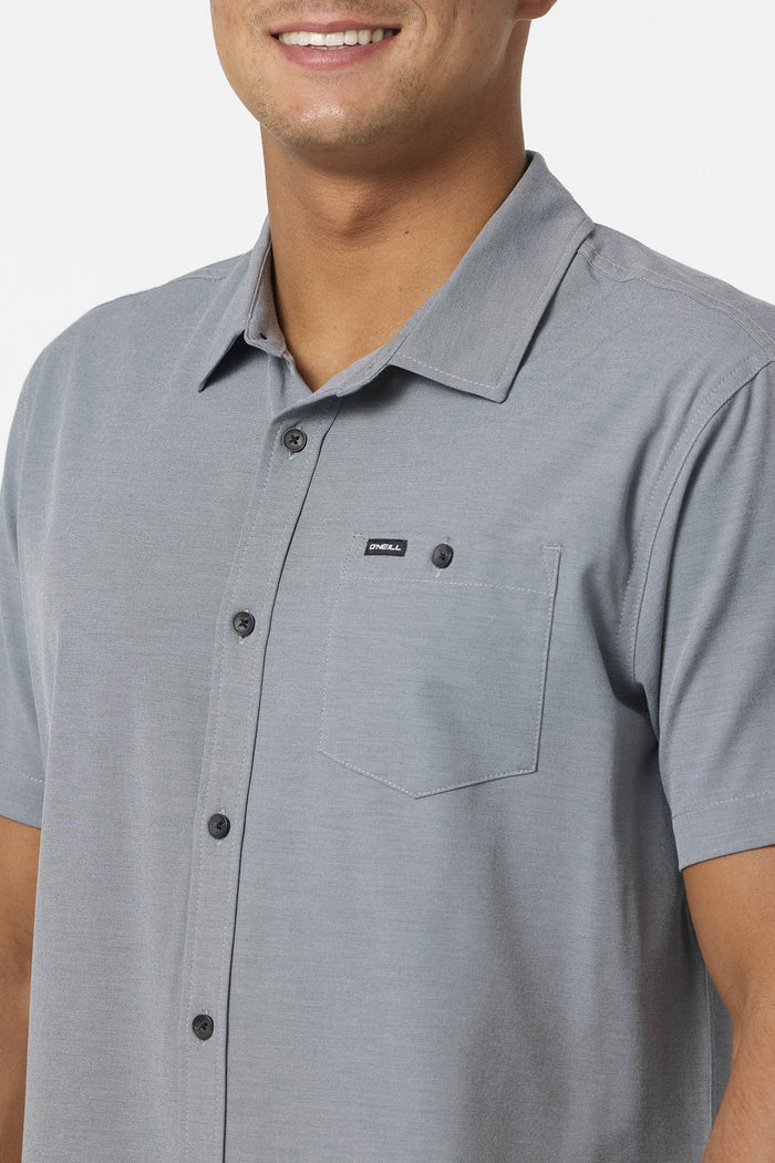 Light Check Hybrid Standard Fit Shirt - Dark Slate | O'Neill