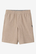 Little Boy's Reserve Heather Hybrid Shorts - Khaki | O'Neill
