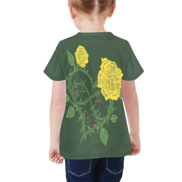 Little Kids' All Over Print Crew Neck T-Shirt