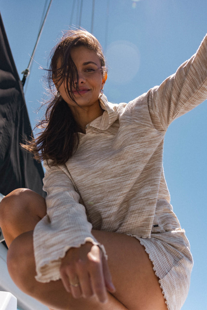 Lodge Knit Pullover Hooded Top - Winter White | O'Neill
