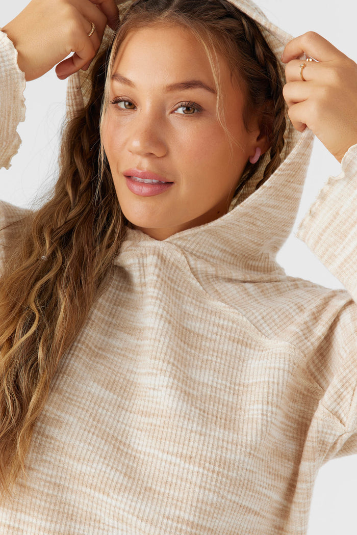 Lodge Knit Pullover Hooded Top - Winter White | O'Neill