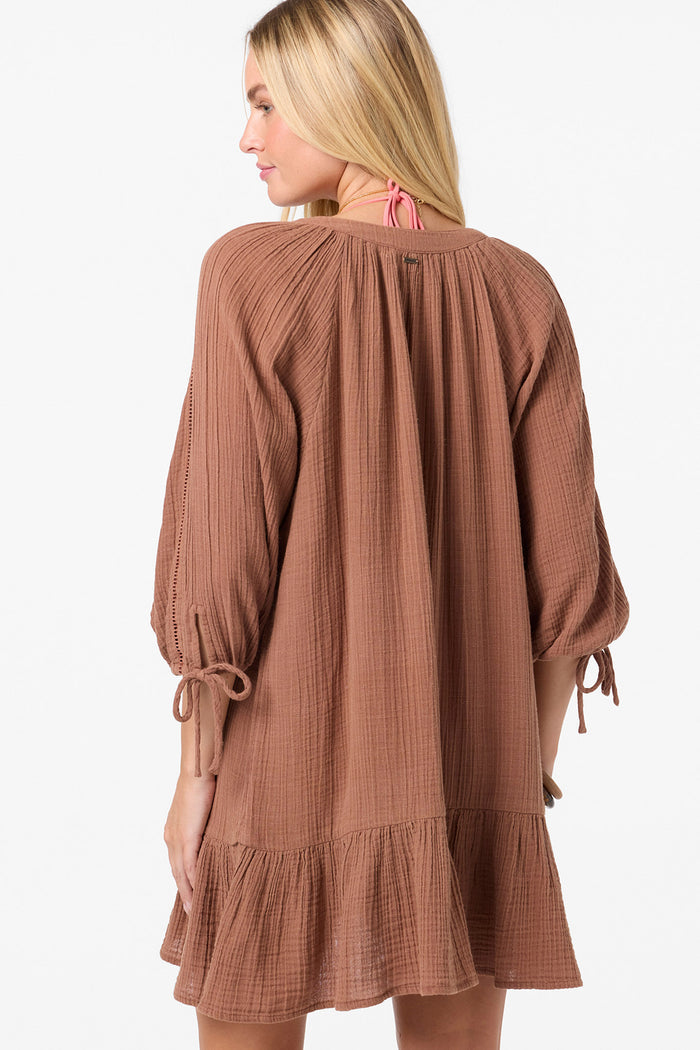 Lou Mini Cover-Up Dress - Carob Brown | O'Neill