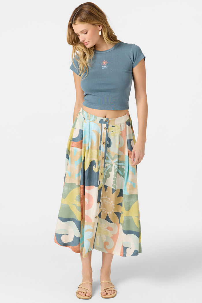 Maisel Midi Skirt - Multi Clr | O'Neill