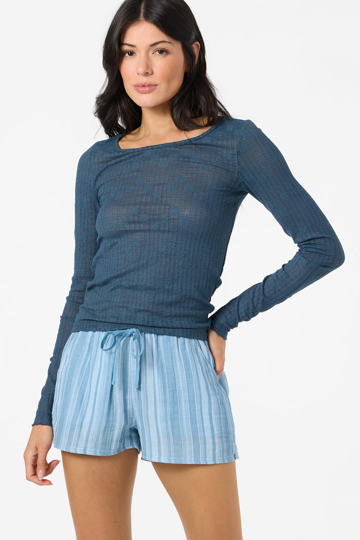 Marliz Lace Top Long Sleeve Top - Slate | O'Neill