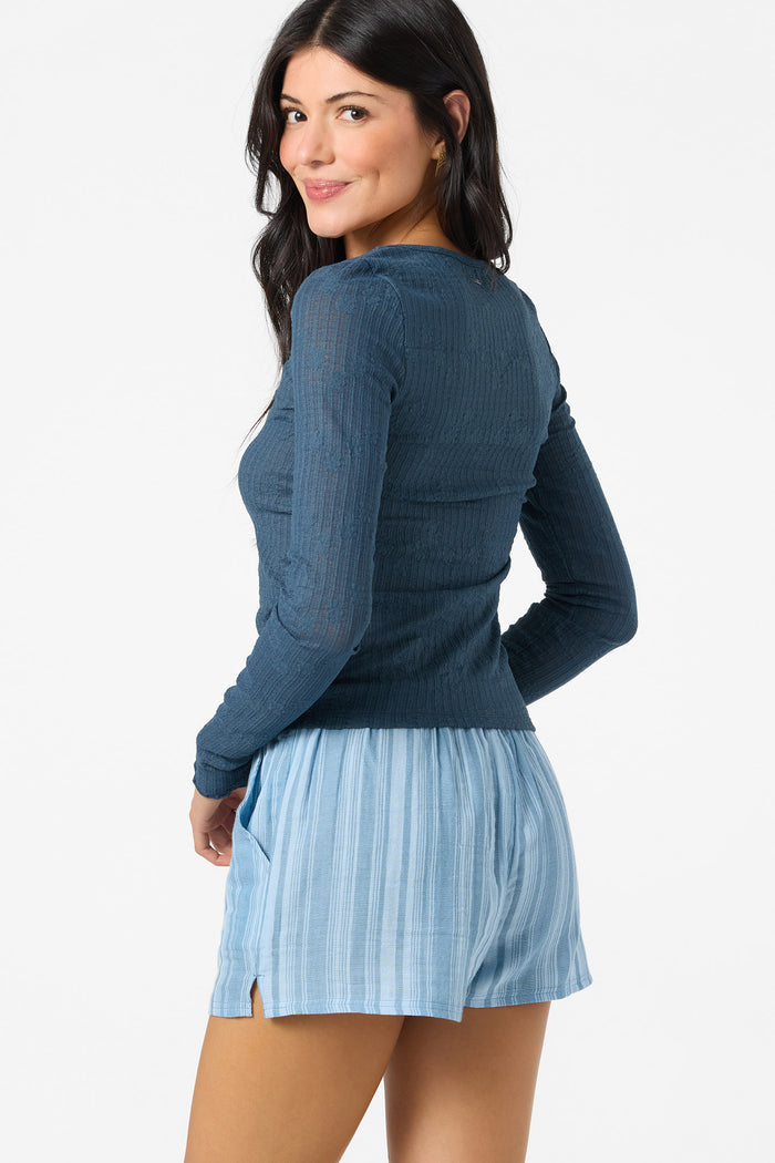 Marliz Lace Top Long Sleeve Top - Slate | O'Neill