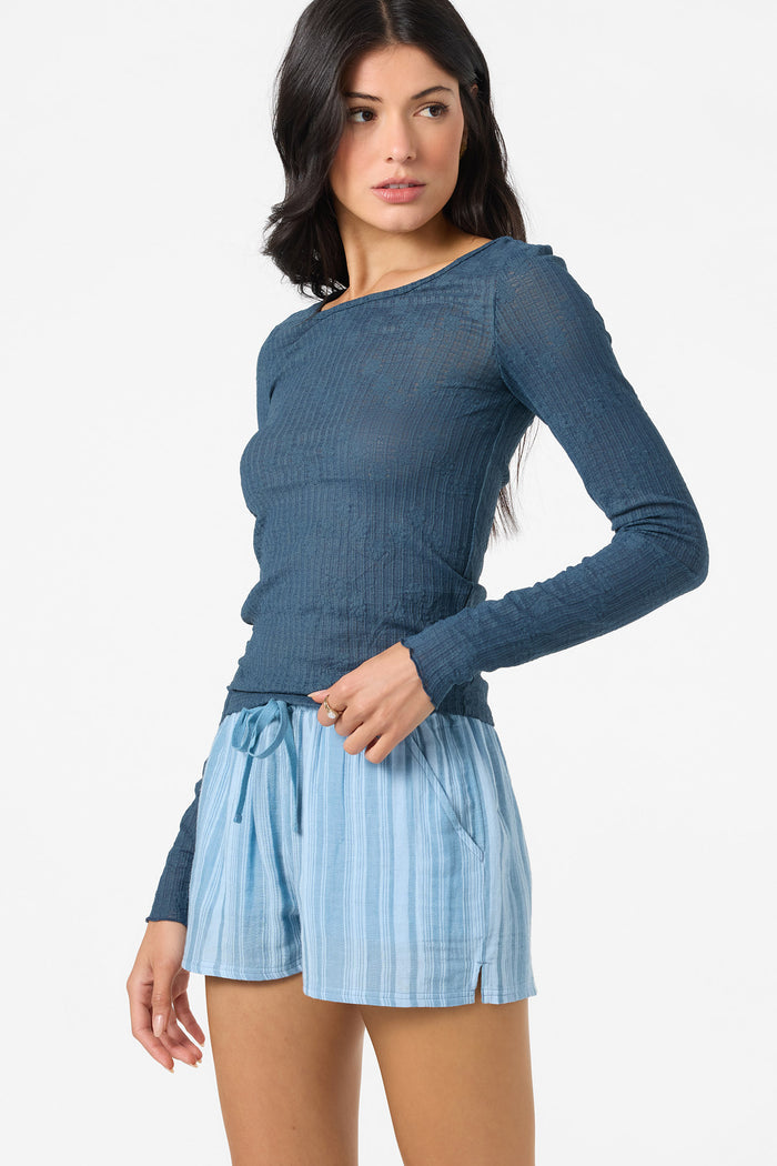 Marliz Lace Top Long Sleeve Top - Slate | O'Neill