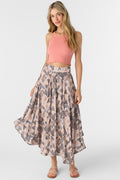 Marnie Palmer Print Midi Skirt - Cement | O'Neill