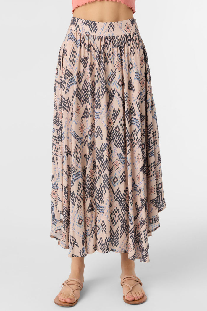Marnie Palmer Print Midi Skirt - Cement | O'Neill